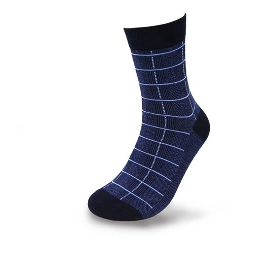 FM4 blue 5 Bamboo Water Shang Для мужчин хлопковые носки мужские однотонные домашние хлопковые носки мужские элитных дышащие женские туфли в клетку; Носки FM-4 - Цвет: FM4 blue 5