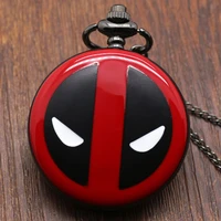 fashion cosplay anime cartoon pocket watches with chain necklace pendant for kids boys and girls