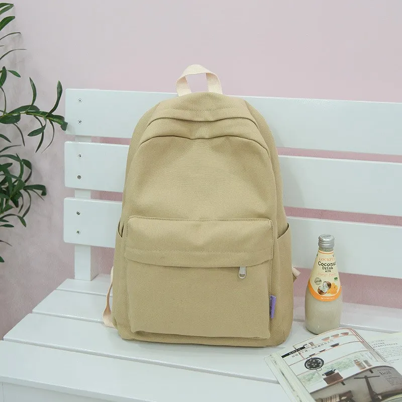 Холст ноутбук Kanken Для женщин 2018 Новый Harajuku Твердые школьные сумки для девочек