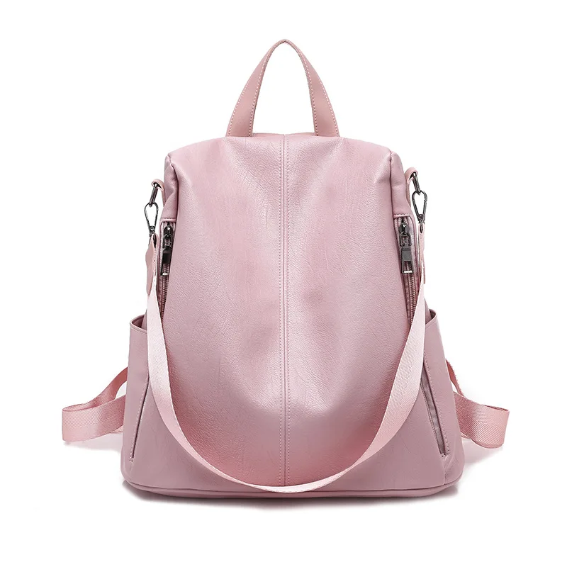 2019 Women Backpack PU Leather Daypack Fashion Backpacks Female Mochila Feminine Casual Large Capacity School Shoulder Bags | Багаж и