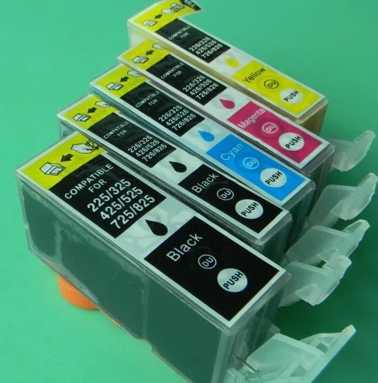 Vilaxh 5 шт. для canon чернильный картридж PGI 125 CLI 126 PIXMA IX6510 IP4810 IP4910 MG5210 MG5310 чернила