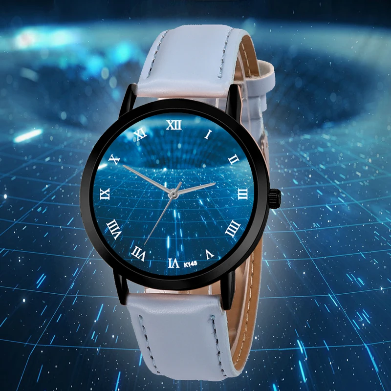 Часы женские кварцевые с кожаным ремешком Классические креативные аналоговые