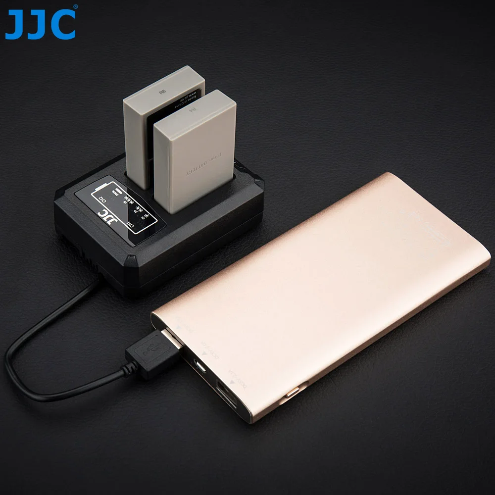 JJC USB двойной Батарея путешествия Зарядное устройство для цифровой камеры Olympus BLS-50 BLS-5 BLS-1 E-M10& Mark II III, E-PL9 E-PL8 Камера Батарея заменить BCS-5