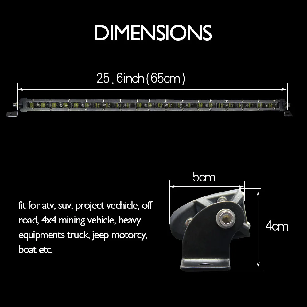 CO LIGHT 6D Автомобильный светодиодный свет бар 25," 120 Вт супер тонкий комбо Авто Led дальнего света 12 в рабочий свет для внедорожник мотовездеход грузовик 4X4 внедорожник 4WD