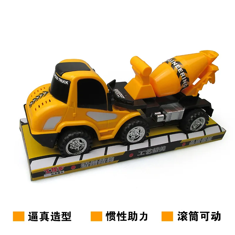 Фото Однотонный инерционный грузовик игрушки для детей Обучающие фрикционный