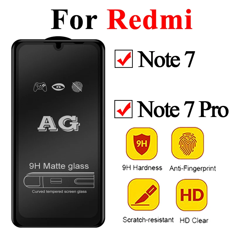9D матовое Защитное стекло для xiaomi redmi note 7 pro note7 7pro siomi xiomi not not7 закаленное
