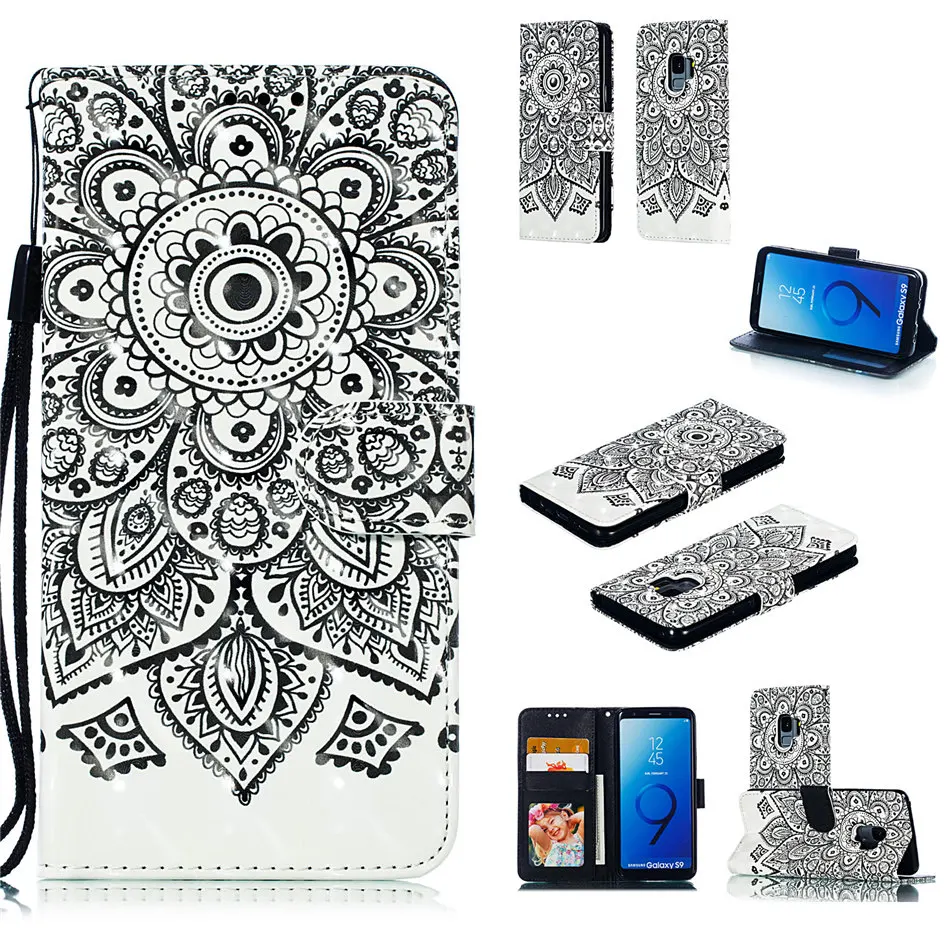 Для Fundas samsung Galaxy S10 Lite S9 j4 j6 A6 A6S A8 плюс A9 j2 Pro Core Note9 чехол кожаный чехол флип-чехол-бумажник P02Z