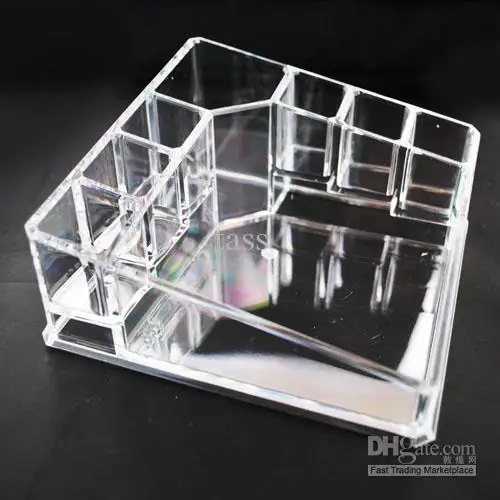 

Clear Acrylic Cosmetic Jewellery Organizer Makeup Box Case