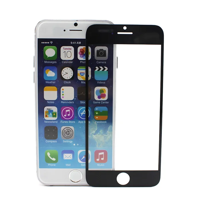 Новейшая черная белая передняя стеклянная линза + сенсорный экран дигитайзер для