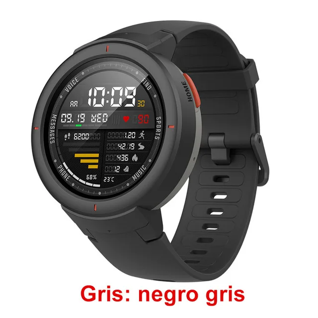 gray Amazfit Verge Смарт-часы мужские спортивные часы Lifte водонепроницаемый трекер сна фитнес-трекер ответ на вызов Push Message часы - Цвет: gray