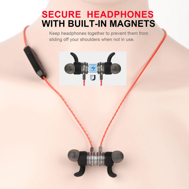 Магнитная LXD01 Беспроводной наушники стерео Спорт гарнитура Bluetooth Hi-Fi Fone де ouvido с