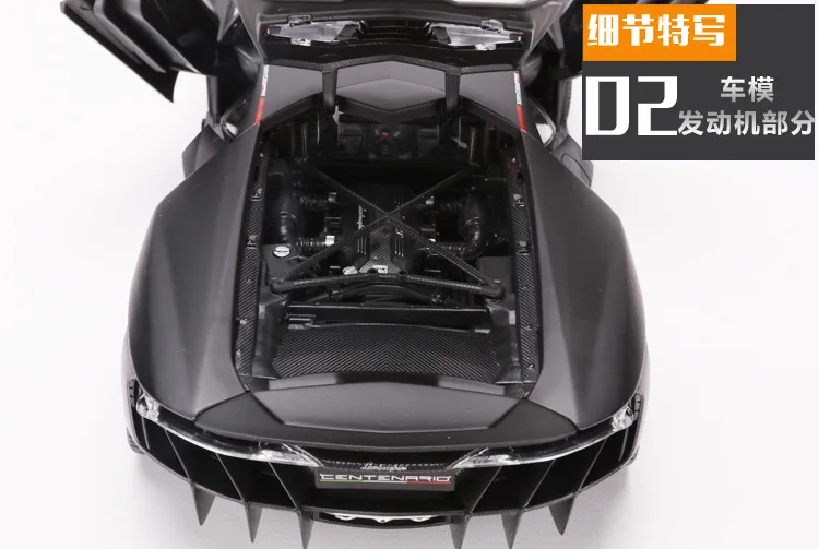 1:18 Модель спортивного автомобиля из сплава для Lamborghinibb LP770 с управлением на рулевом колесе переднее рулевое колесо игрушка для детей