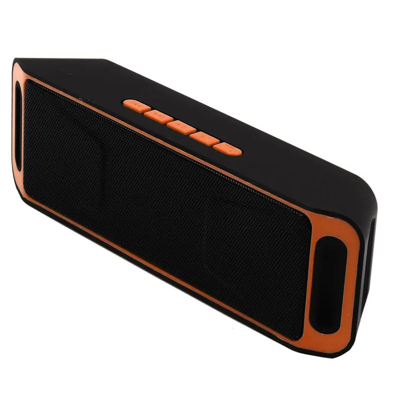 Orange Мини беспроводной Bluetooth динамик USB FM Радио стерео Супер Бас mp3-плеер - Цвет: Orange