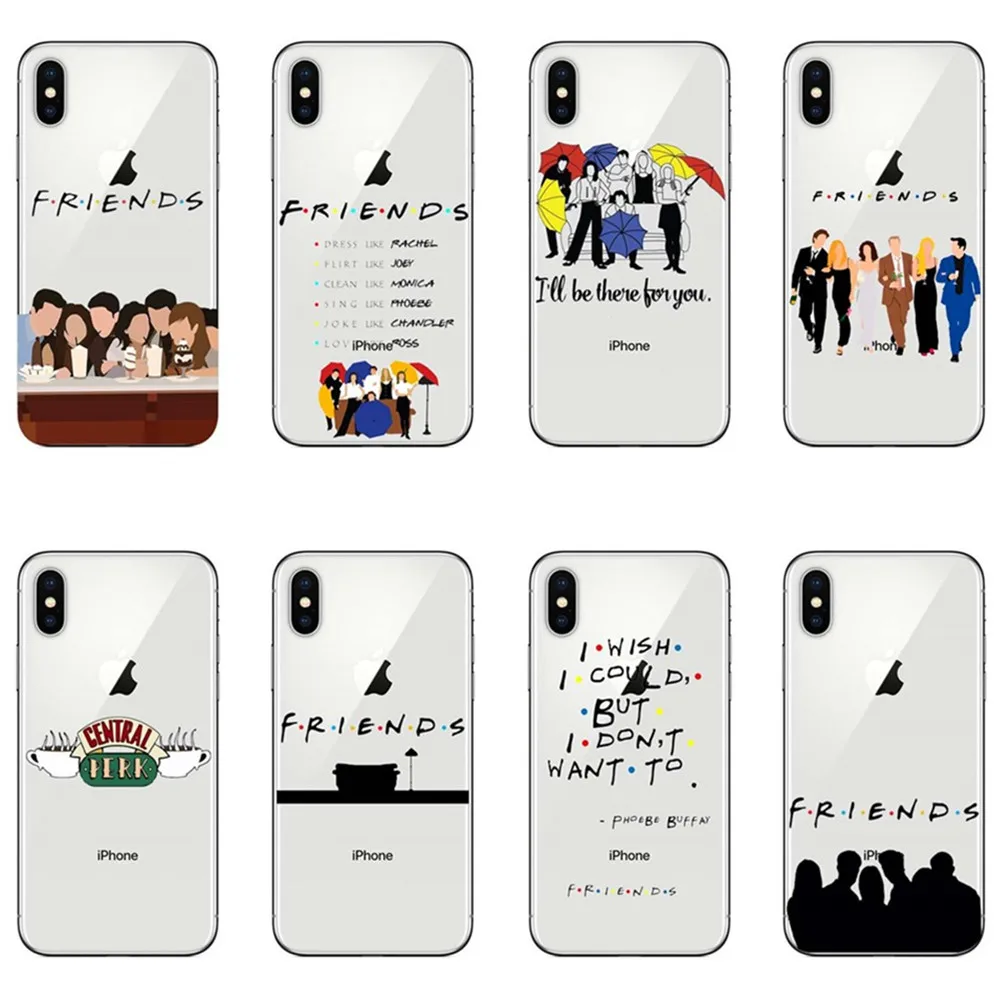 С героями телесериала друзья чехол для iPhone 5 5S SE 6 S 7 8 плюс Central perk Кофе как ты