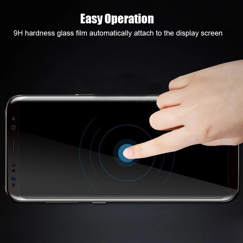 Высококачественное Закаленное стекло для защиты экрана Samsung Galaxy S8 S9 Plus Note