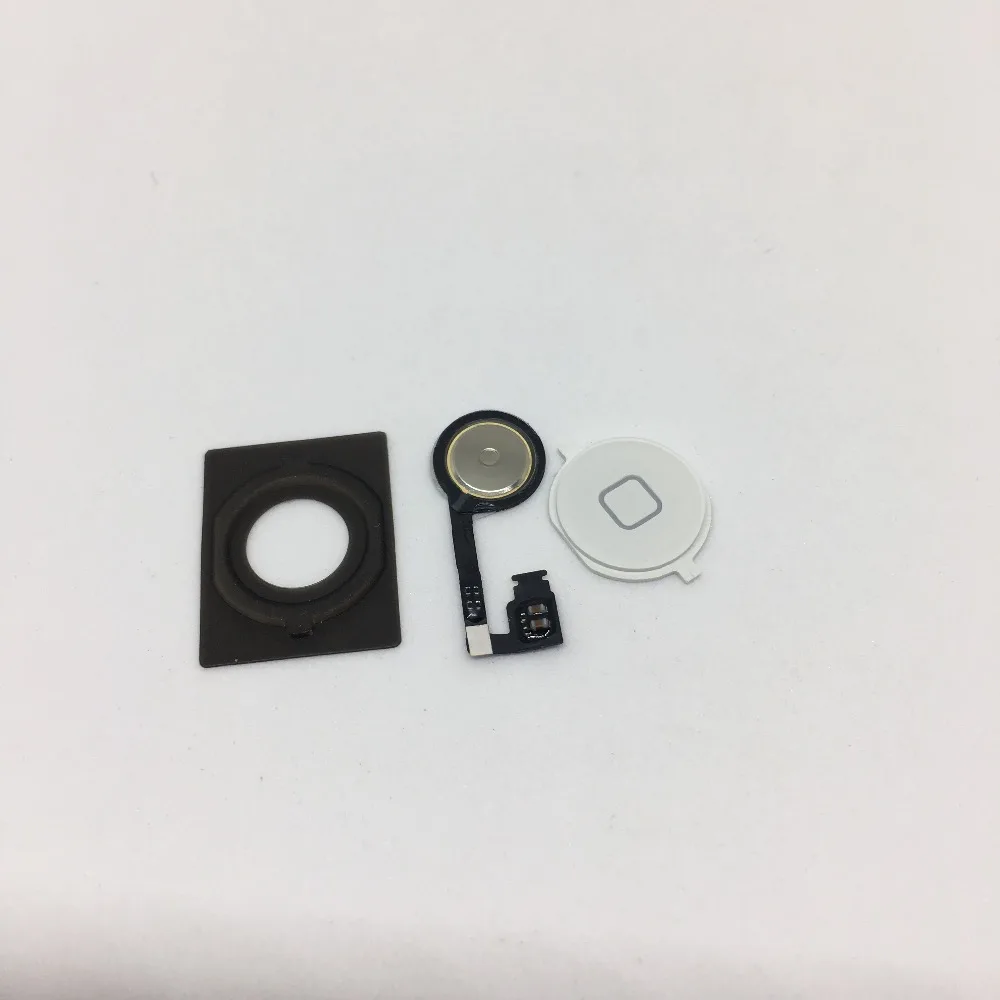 Бесплатная доставка мобильный телефон Home button flex с резиновым ковриком для iPhone 4s home