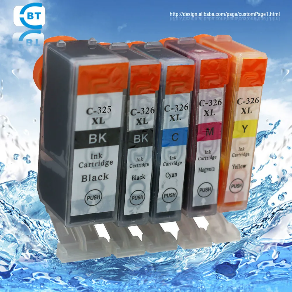 6 шт. совместимый CANON BCI 325 PGBK 326BK BCI326C BCI326M BCI326Y BCI326GY струйный картридж|inkjet cartridge|inkjet