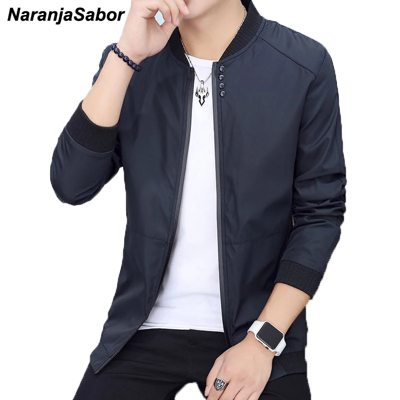 

NaranjaSabor 2020 Spring Autumn Men's Jacket Bomber Jackets Male Clothes Youth Slim Pilot Flight Coat Mens Coats Baseball 4XL