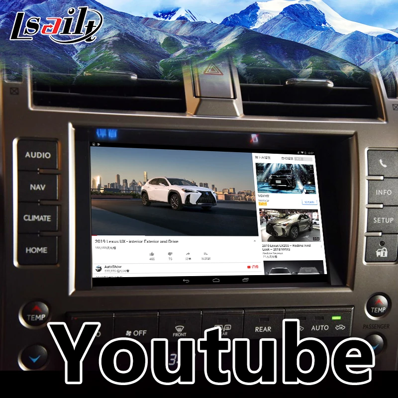 Lsailt Android 7,1 двойная система видео интерфейс для Lexus GX460-19 gps навигационная коробка поддержка carplay и Android авто