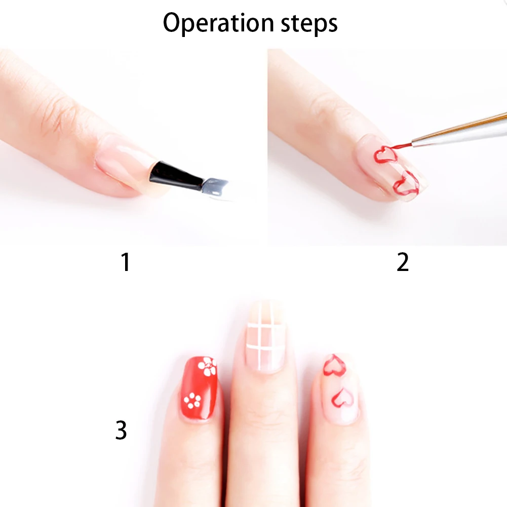 3 шт Профессиональные DIY легкие формы с металлической ручкой маникюрные товары для рукоделия деликатные тонкие линии набор ручек для ногтей портативная кисть для рисования