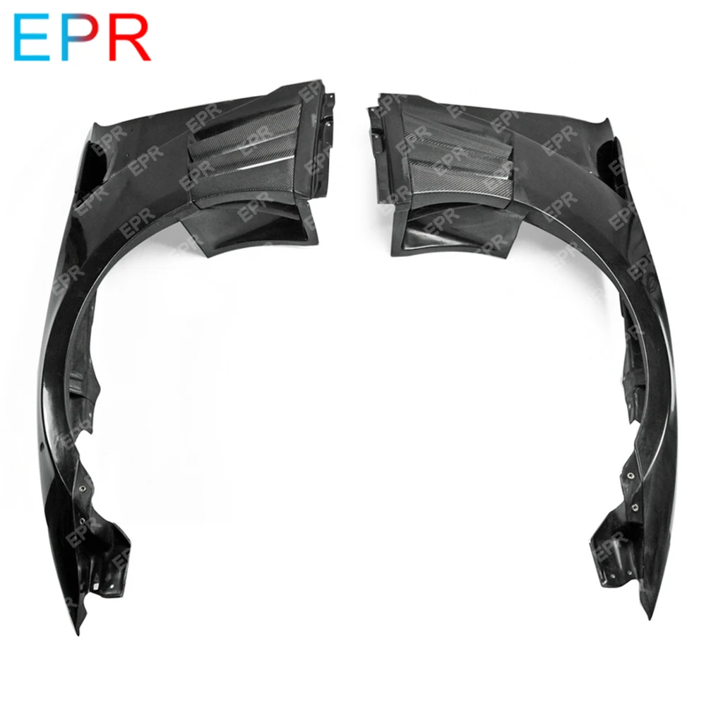 Для Nissan GTR R35 переднее крыло из стекловолокна EPA с углеродным ребристым жалюзи (6 ребра, боковая установка F51 Fuga) часть настройки для R35 GTR Для Nissan GTR R35 переднее крыло из стекловолокна EPA с углеродным ребристым жалюзи (6 ребра, боковая установка F51 Fuga) часть настройки для R35 GTR