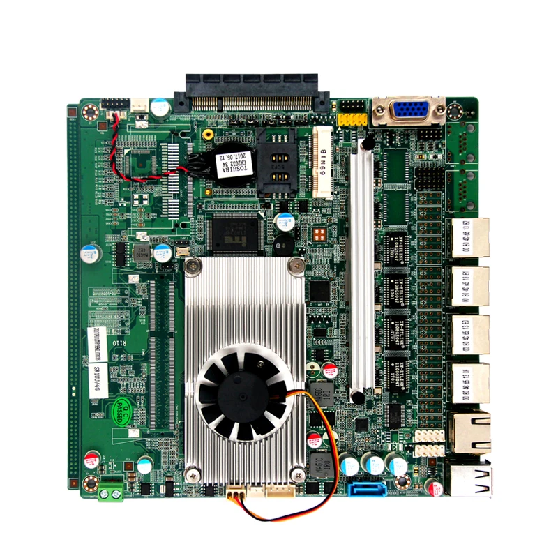 Материнская плата брандмауэра с процессором J1800/J1900 4 Гб ОЗУ 1 * COM LAN USB2.0
