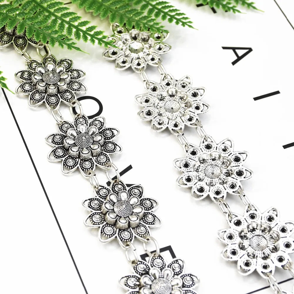 Винтажный цветной резной цветок розы сексуальная цепочка на талию