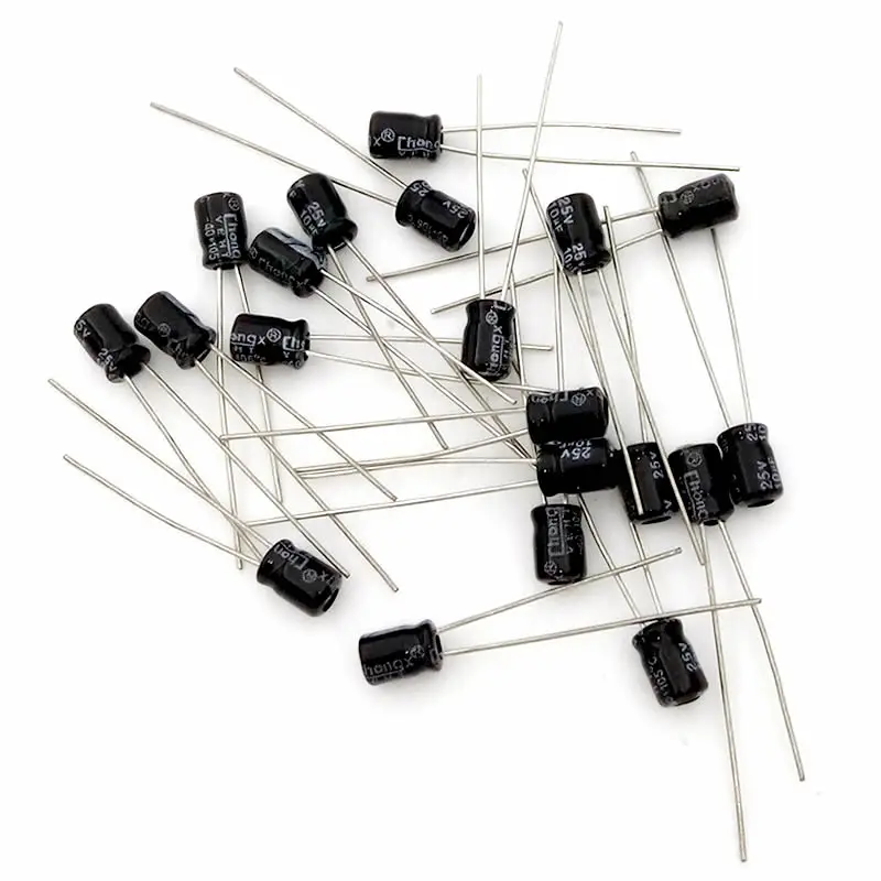 Бесплатная доставка 50 шт. алюминиевый электролитический конденсатор мкФ 25 в 4*5