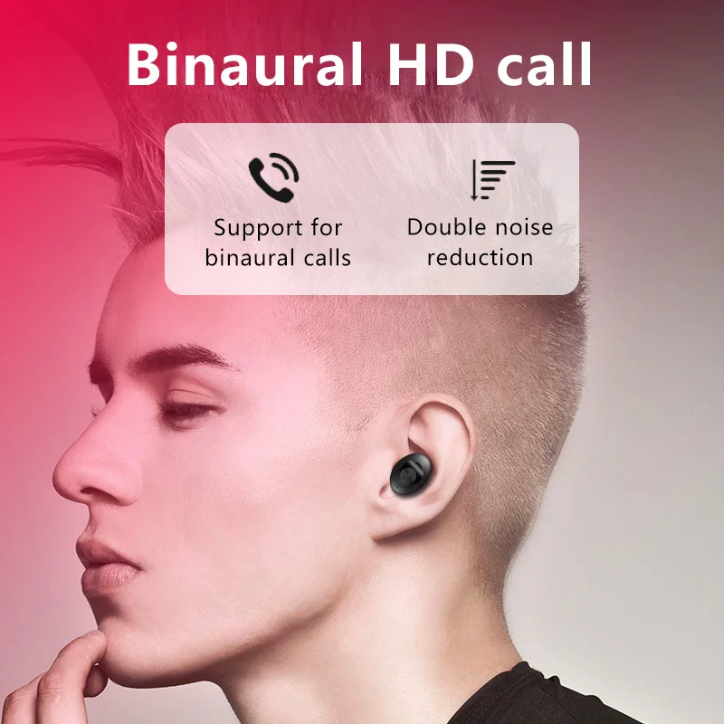 Bluetooth 5 0 наушники TWS беспроводные глубокий бас стерео звук спортивные игровая
