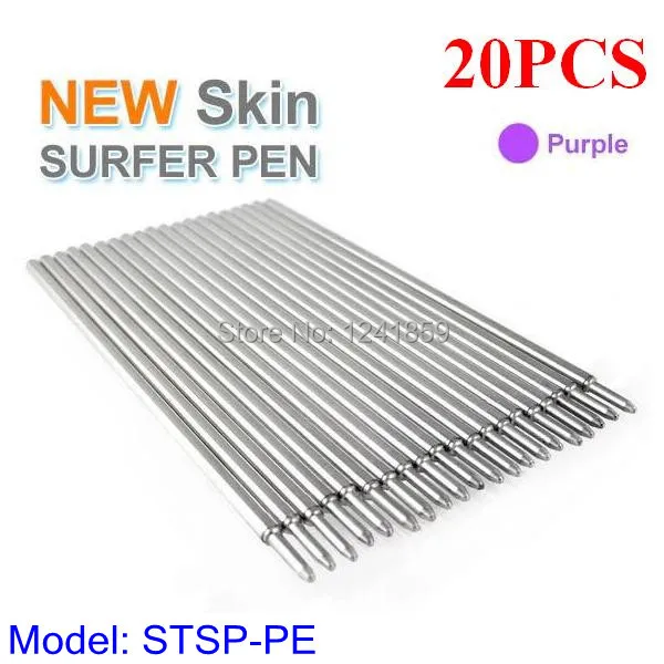 20 шт. фиолетовые трафаретные ручки для серфинга кожи тату трафарет контур