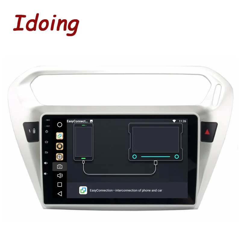 Idoing 1Din 9 дюймов Android8.0/7 1 Автомобильный мультимедийный плеер подходит для peugeot 301 &amp