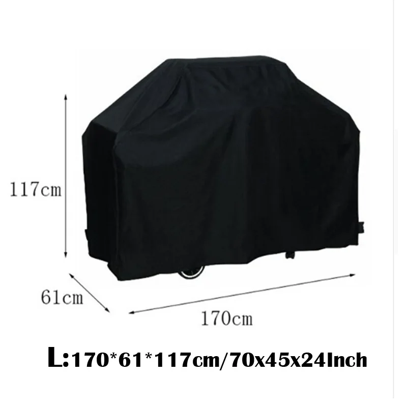 Черный Водонепроницаемый капот БАРБЕКЮ +Пыленепроницаемый Легко очищено