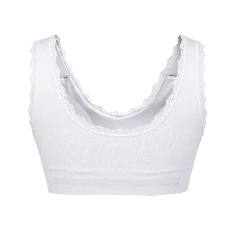 WANAYOU Lace Solid Sports Bra,Plus Size XXL XXXL U Back Seamless Sports Bra Top,Padded Wirefree Breathable Yoga Bra for Women