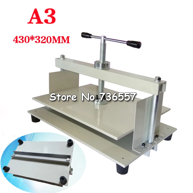 

1PC A3 size Manual flat paper press machine for photo books, invoices, checks, booklets, Nipping machine