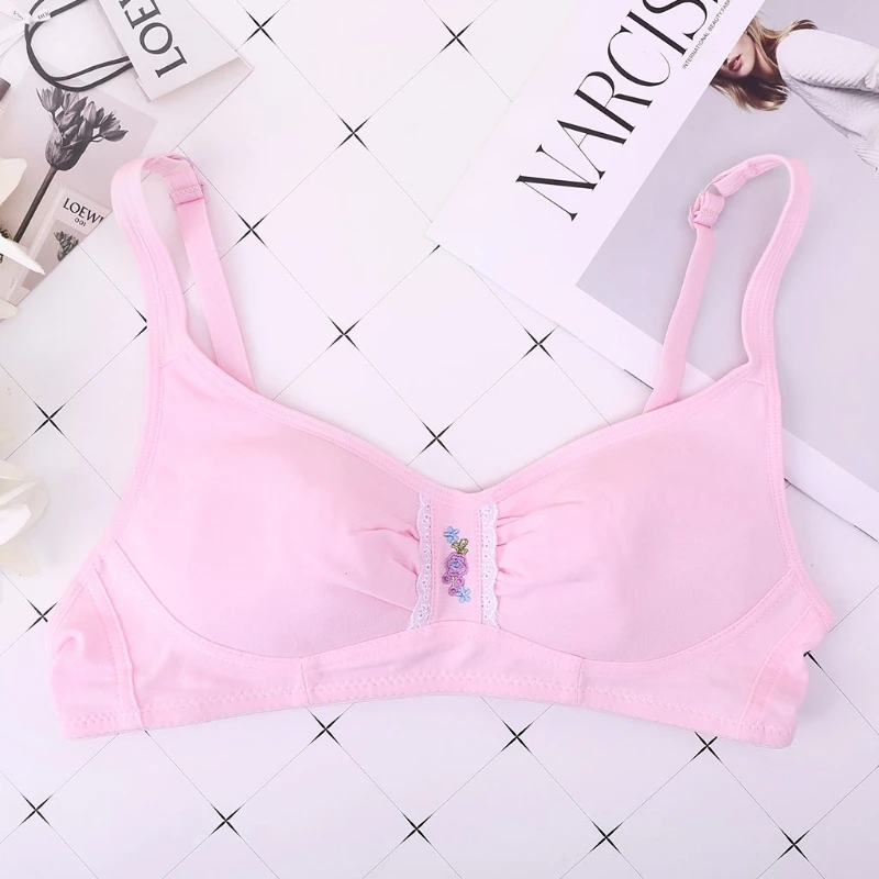 1 шт. одежда для девочек подростков хлопковый дышащий спортивный бюстгальтер с