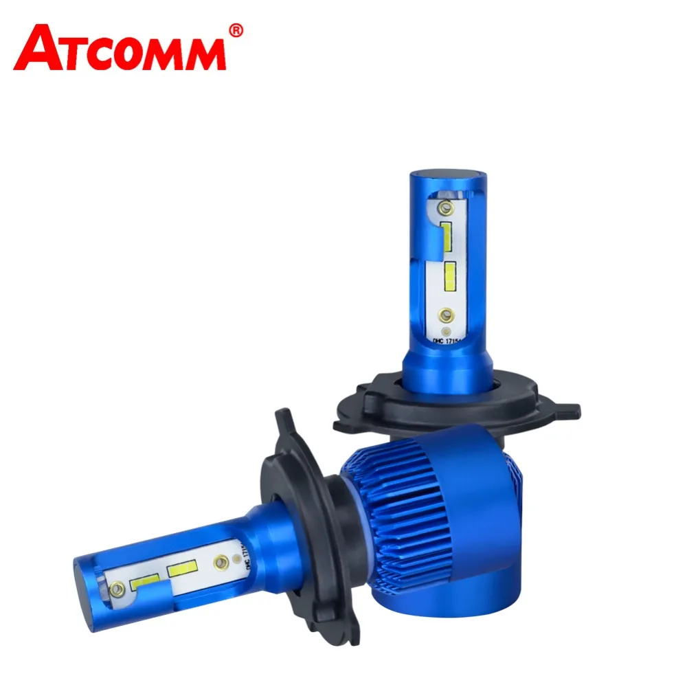 Светодиодная лампа ATcomm H1 H4 H7 H11 12 В 6500 лм К 72 Вт|ampoule led voiture|led voitureh11 bulb |