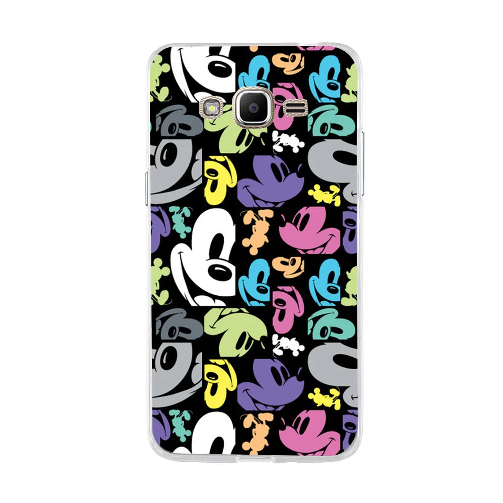 Милый мультфильм мягкий чехол TPU Coque для samsung Galaxy J2 премьер-красочные цветок