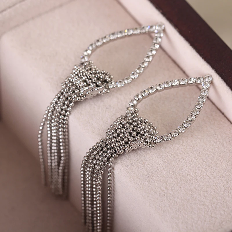 Серьги-подвески женские YFJEWE в американском и Европейском стиле с кисточками