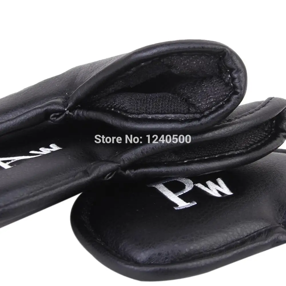 12 шт./компл. черный чехол для головки клюшки гольфа крышка клиновидная железная