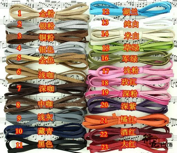 Шнур из искусственной кожи/кружево/полоса/веревка замшевый шнур 5 мм x25 ярдов