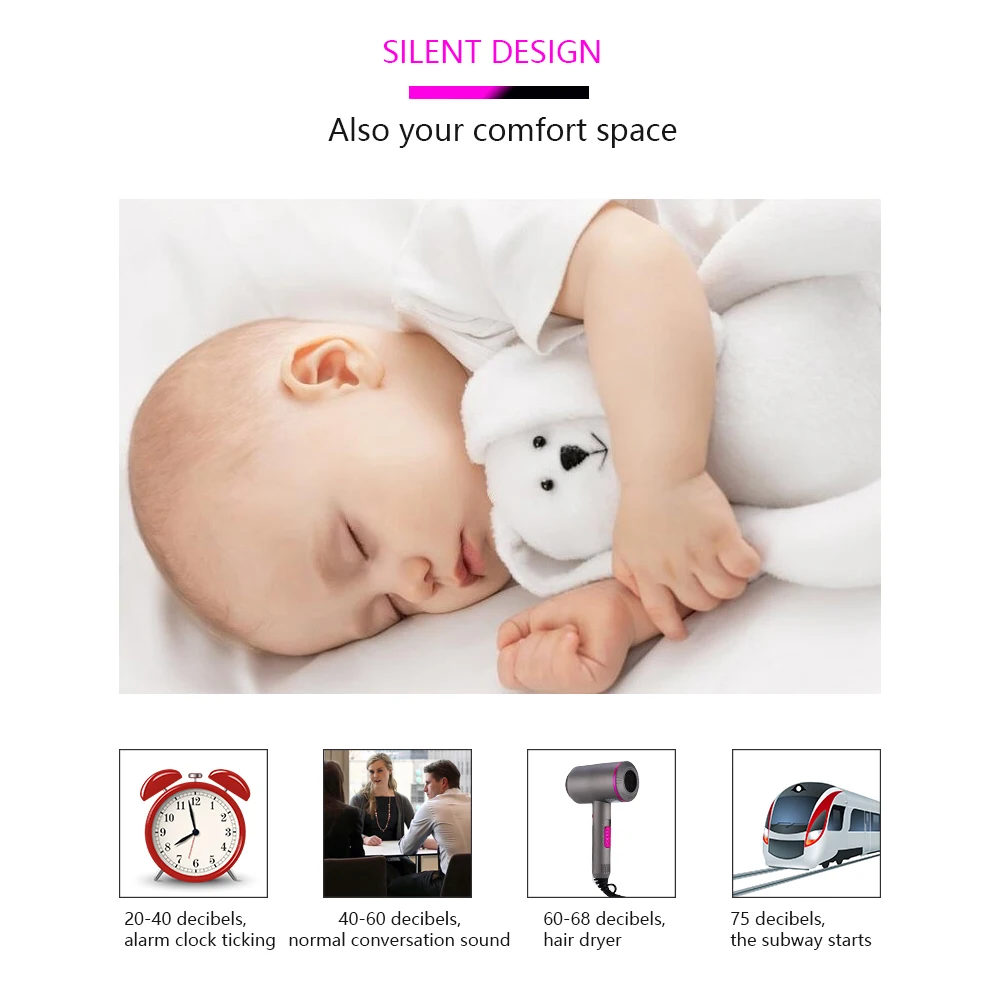 1 шт. Высокая мощность фен горячий холодный ветер инфракрасный низкий уровень