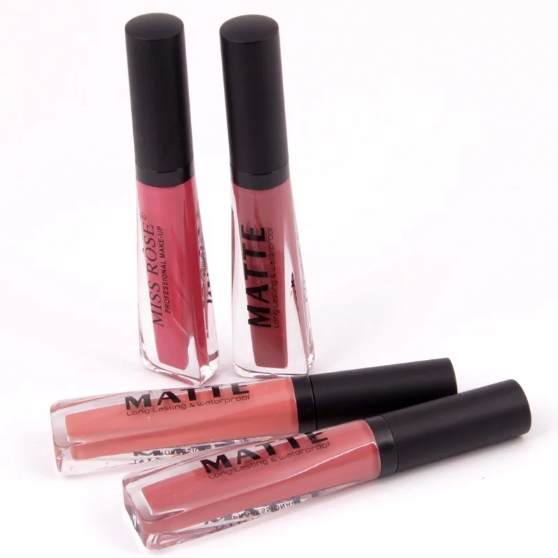MISS ROSE бренд блеск для губ увлажнитель длительного действия матовый красный