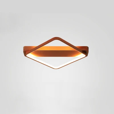 gold diamond Потолочные светильники с регулируемой яркостью из алюминия для гостиной, кровати, комнаты, светодиодные лампы с регулируемой яркостью, декоративные светильники, Lamparas detecho - Цвет корпуса: gold diamond