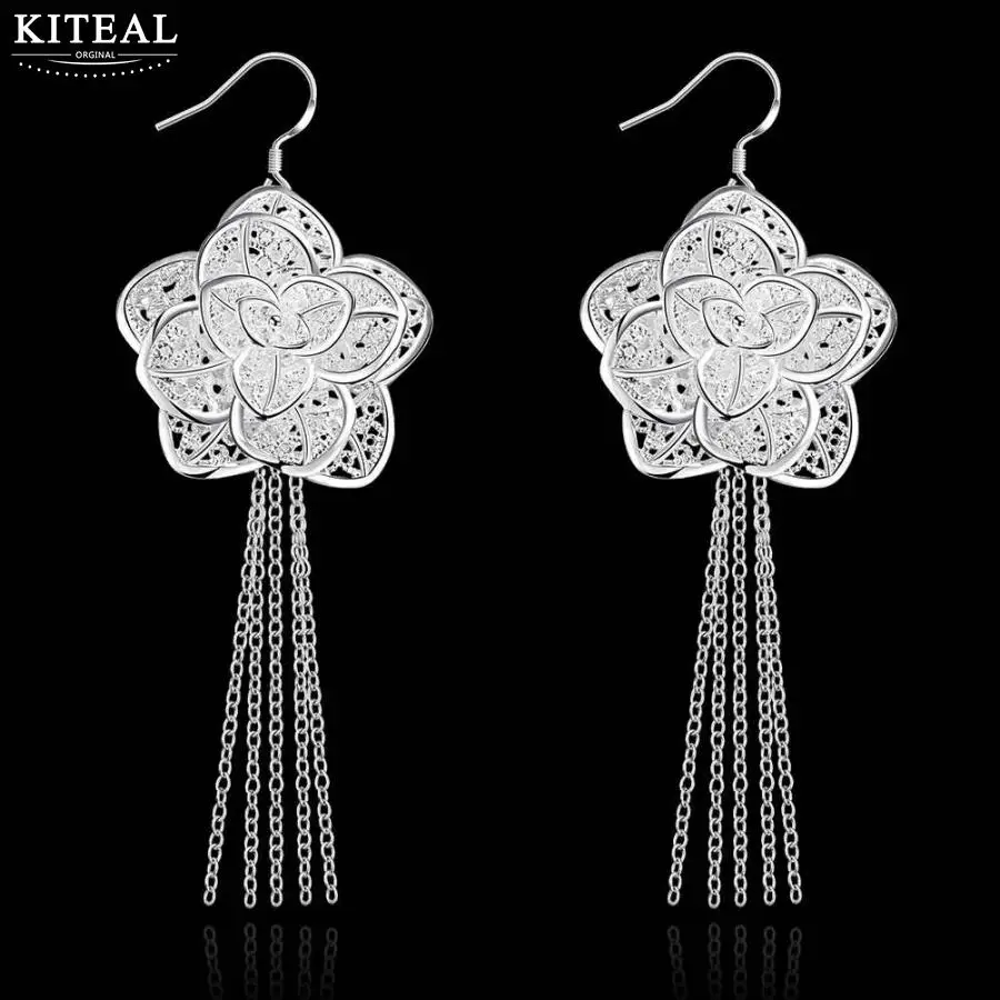 Потеряйте деньги! Оптовая продажа посеребренных серег 925 штампов ювелирных