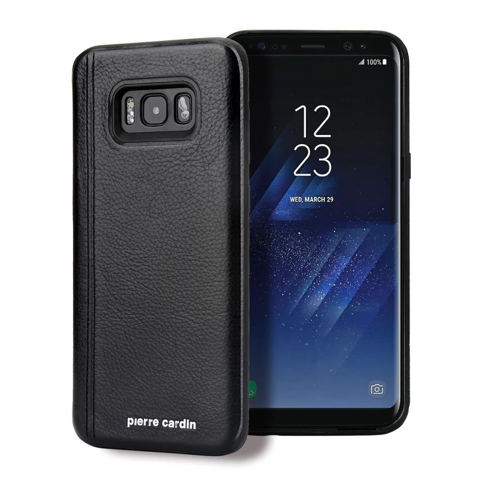 Чехол для samsung Galaxy S8,, Пьер Карден, натуральная кожа, TPU, чехол, чехол для samsung Galaxy S8 Plus, задний Чехол для телефона, чехол s, сумка