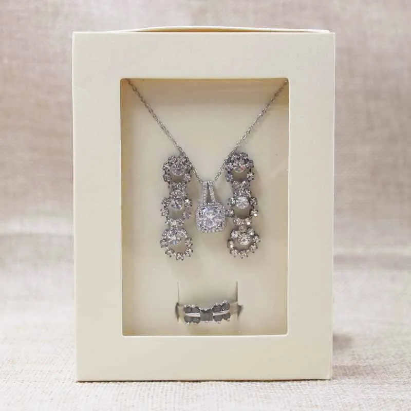 Оптовая продажа подвеска с серег/кольцо дисплей и Упаковочная коробка окошком