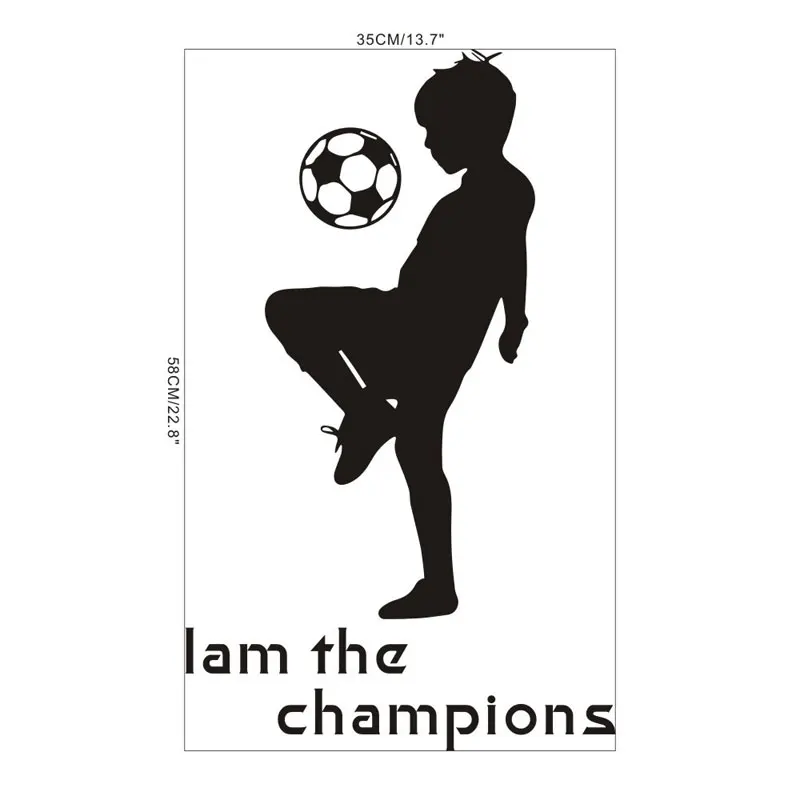 Декоративная детская комната мальчик спальня английский I am the champions задний фон