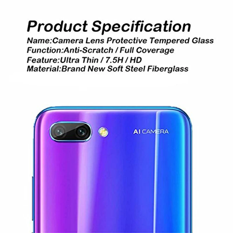 Ascromy для Huawei P20 Lite закаленное стекло объектива камеры Защитная пленка P20Lite Pro Honor 10