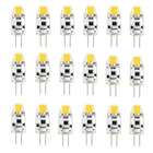 20 Упак. G4 Светодиодные лампы 12 В постоянного тока с регулируемой яркостью COB Светодиодные G4 лампы лампочки 1,5 Вт 360 Угол луча Заменить 15 Вт галогенные теплые естественный холодный белый