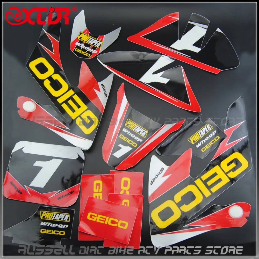GEICO графические наклейки комплект для HONDA CRF50 CRF 50 F 2004- SDG SSR XR50